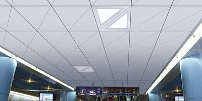 Алюминий триангулярный Зажим-в потолке для отделки стен выставочного центра