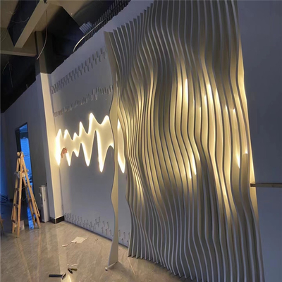 дизайн потолка толщины 3.0mm алюминиевый подгонял дефлектор стены волны